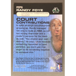 RANDY FOYE 2006 TOPPS FULL COURT PRESS DUAL JERSEY 011/199