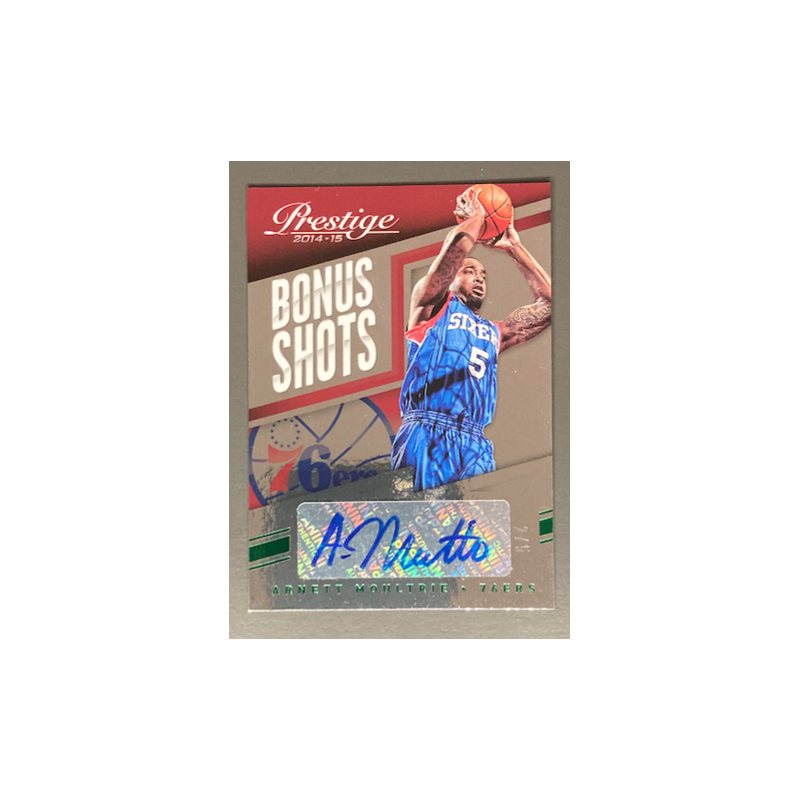ARNETT MOULTRIE 2014-15 Prestige Plus Bonus Shots Autographs Green 2/5 - ex condition