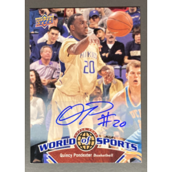 QUINCY PONDEXTER 2010 Upper Deck World of Sports Autographs - 49