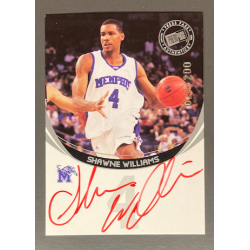 SHAWNE WILLIAMS 2006 Press Pass Autographs Silver red ink 028/200