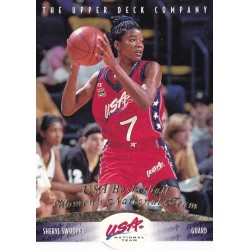 SHERYL SWOOPES 1996 UPPER DECK USA BASKETBALL DELUXE GOLD EDITION
