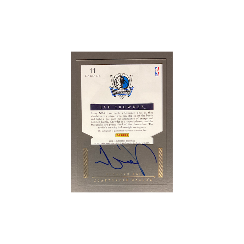 JAE CROWDER 2012-13 Elite Series Rookie Inscriptions Autograph - 11