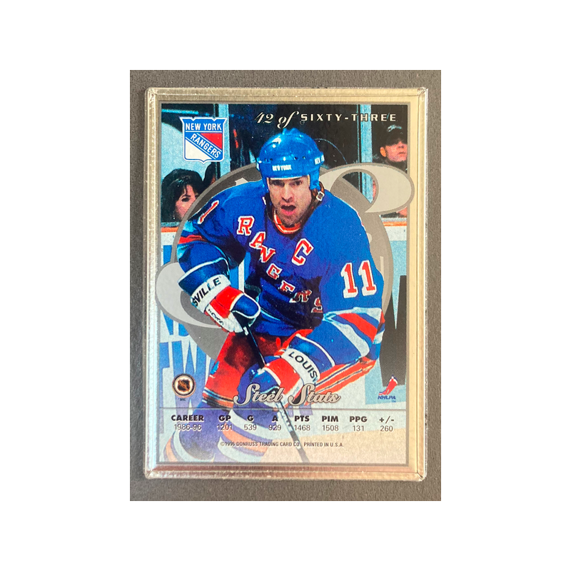 MARK MESSIER 1996-97 Leaf Preferred Steel card - 42