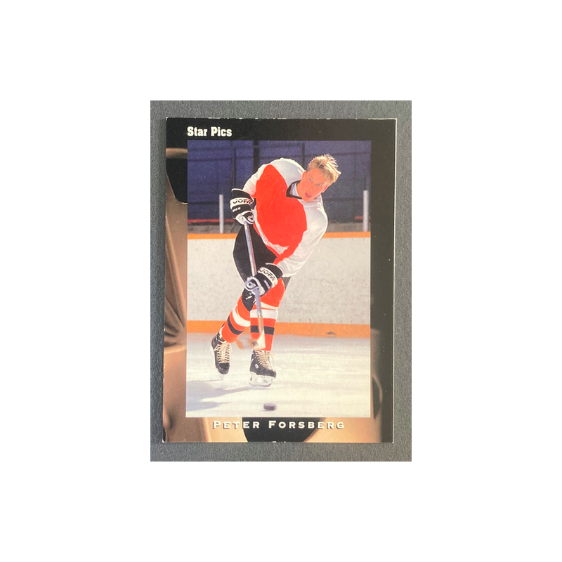 PETER FORSBERG 1991 Star Pics - 35 - exmt condition