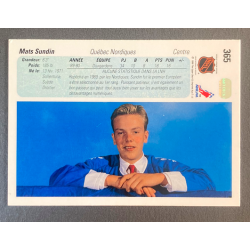 MATS SUNDIN 1990-91 Upper Deck French rookie - 365