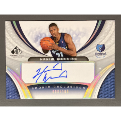 HAKIM WARRICK 2005-06 SP Game Used Rookie Exclusive Autograph 008/100