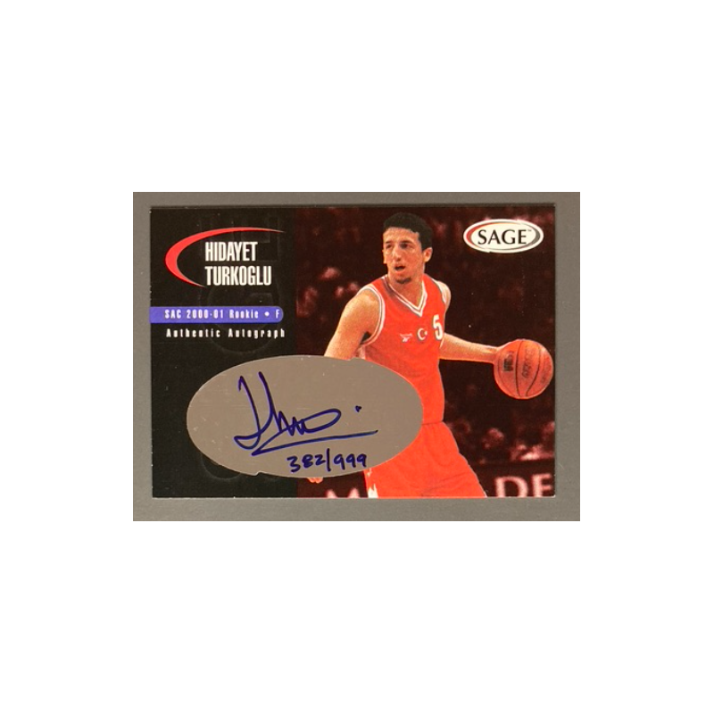 HIDAYET TURKOGLU 2000 SAGE Autograph 382/999
