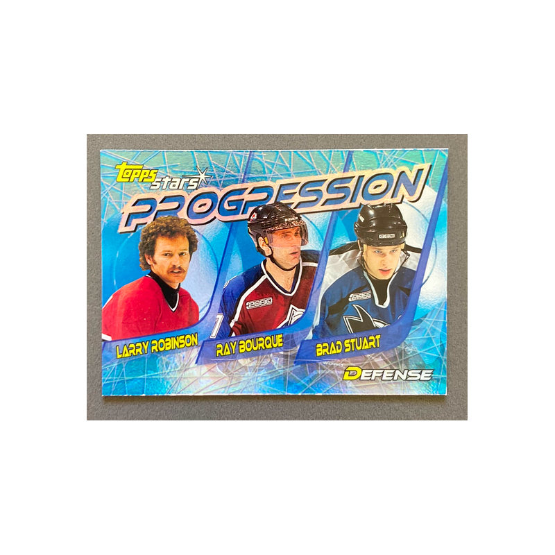 ROBINSON / BOURQUE / STUART 2000-01Topps Stars Progression - P8