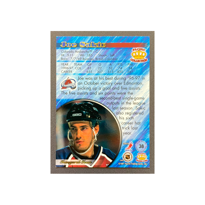 JOE SAKIC1997-98 Pacific Collection - 38
