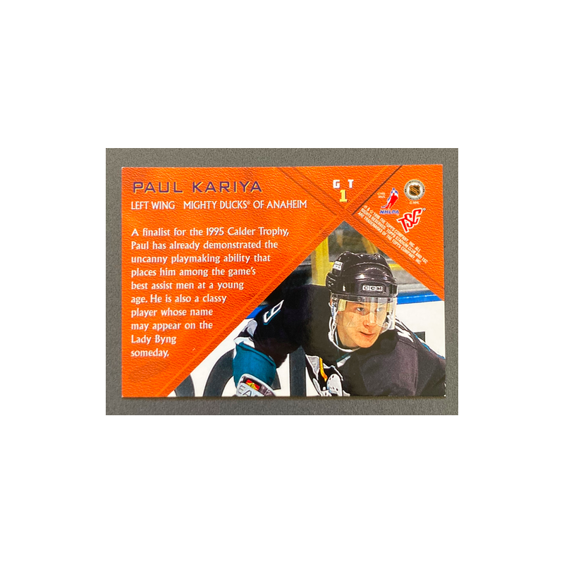 PAUL KARIYA 1995-96 Topps Stadium Club Generation TSC - GT1