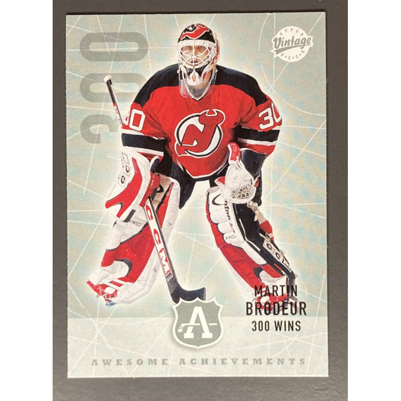 MARTIN BRODEUR 2002 03 Upper Deck Vintage awesome achievements 298