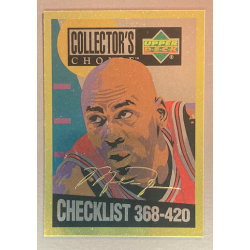 MICHAEL JORDAN 1994-95 Collector's Choice CHECKLIST Gold signature 420
