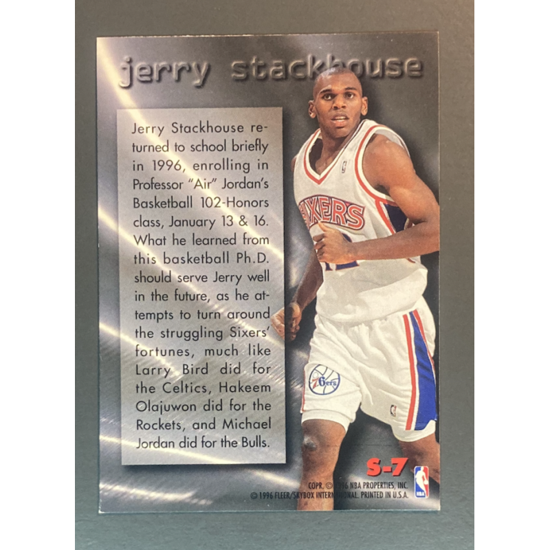 Jerry STACKHOUSE 1995-96 Metal Stackhouse's Scrapbook - S7