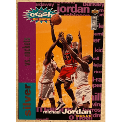 MICHAEL JORDAN 1995-96 Collector's Choice Crash the Game vs Rockets - C1