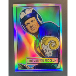 NORMAN VAN BROCKLIN 2001 Bowman Chrome Rookie Reprints refractor