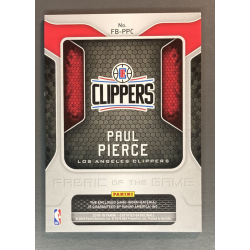 PAUL PIERCE 2018-19 Certified Fabric Of the Game Mirror Black 1/1