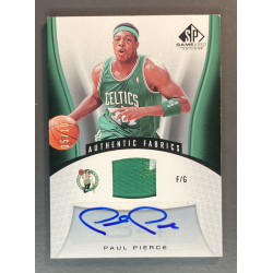PAUL PIERCE 2006-07 Upper Deck SP Game Used Authentic Patch Auto 05/10