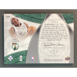 PAUL PIERCE 2007-08 Exquisite Collection Extra Quad Jerseys 14/25