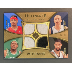 IVERSON / DUNCAN /PIERCE / KIDD 2008-09 Ultimate Collection Foursomes Veterans 47/50