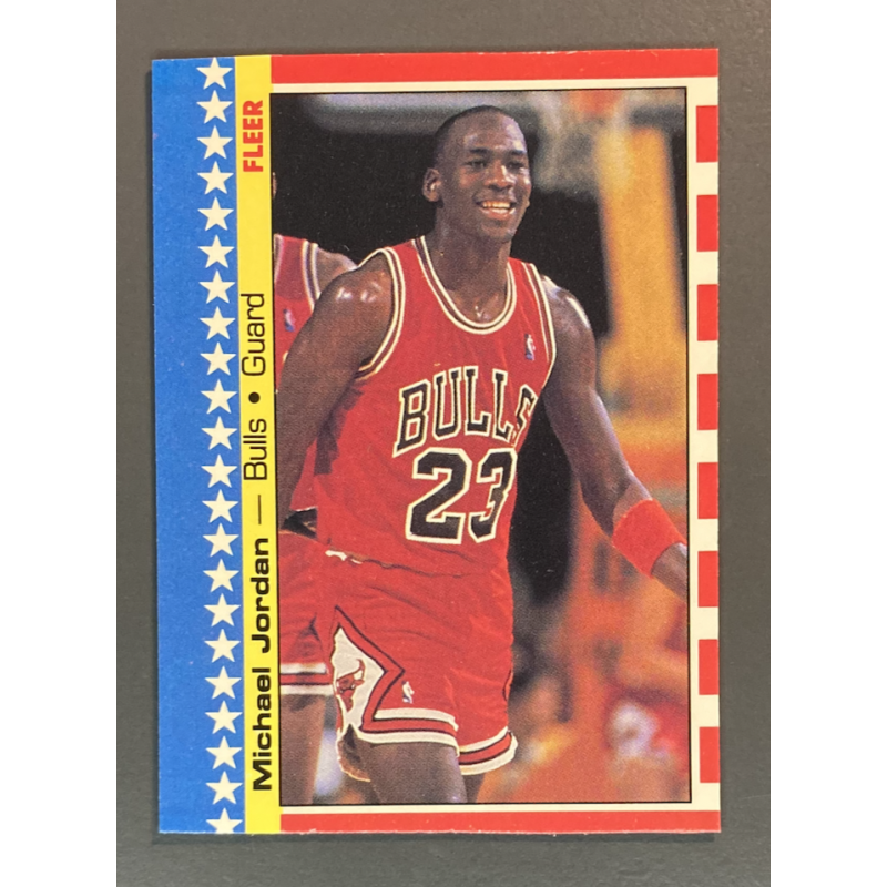 MICHAEL JORDAN 1987 Fleer Sticker 2 OF 11