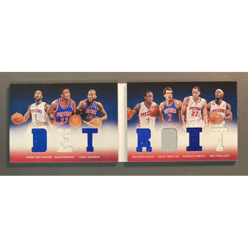 TRIPTUCKA / KNIGHT / PRINCE / DRUMMOND / THOMAS / MONROE / WALLACE 2012-13 Panini Preferred booklet 015/199