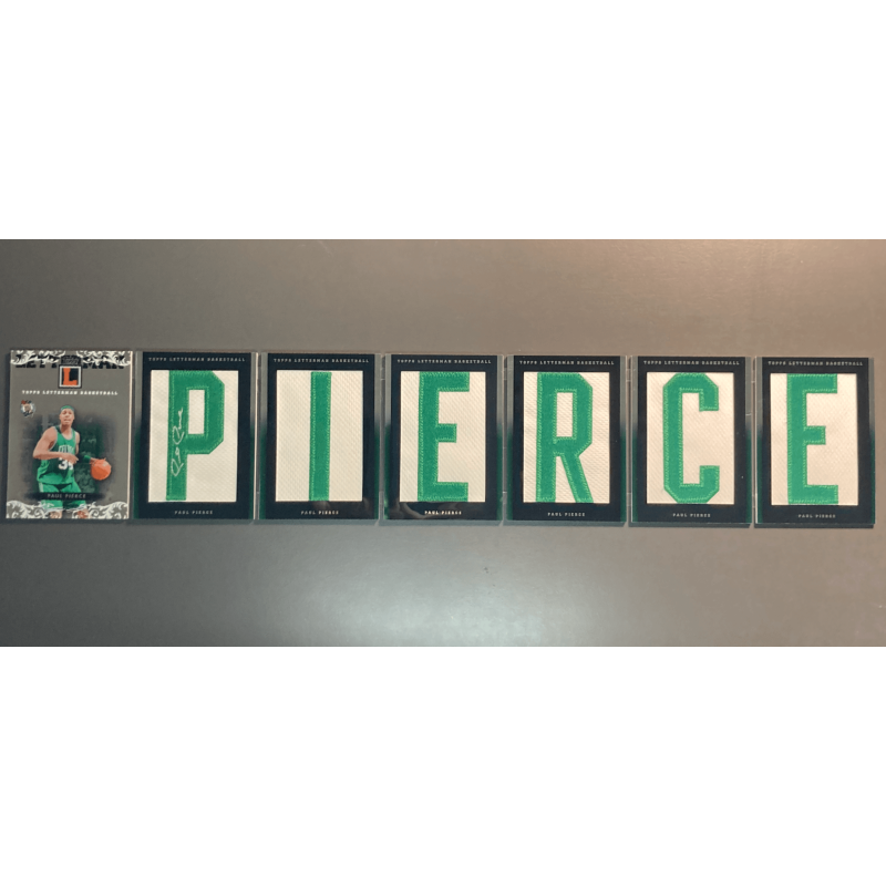 PAUL PIERCE 2007-08 Topps Letterman Nameplate Booklet Autograph 19/19