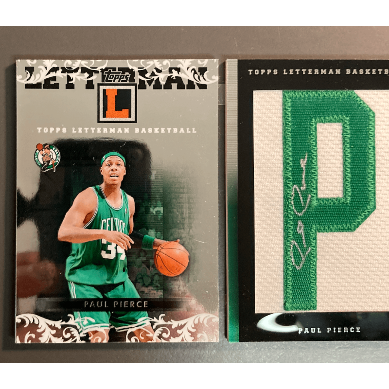 PAUL PIERCE 2007-08 Topps Letterman Nameplate Booklet Autograph 19/19