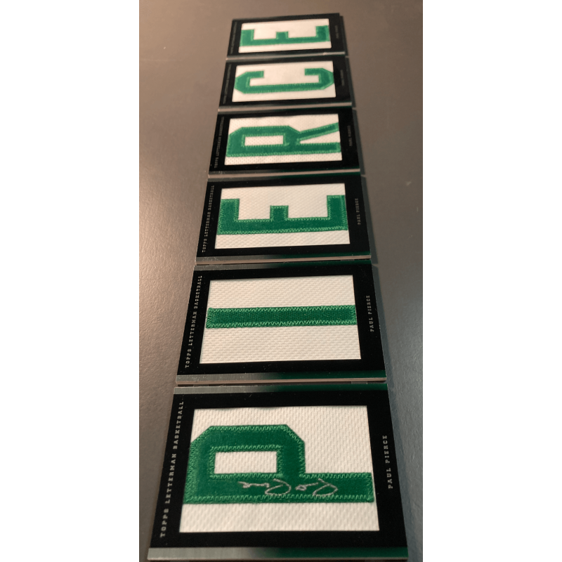 PAUL PIERCE 2007-08 Topps Letterman Nameplate Booklet Autograph 19/19