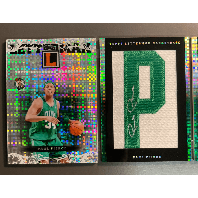 PAUL PIERCE 2007-08 Topps Letterman Nameplate Booklet Autograph Xfractors 3/3