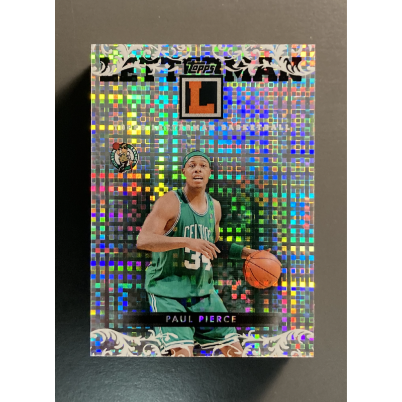 PAUL PIERCE 2007-08 Topps Letterman Nameplate Booklet Autograph Xfractors 3/3