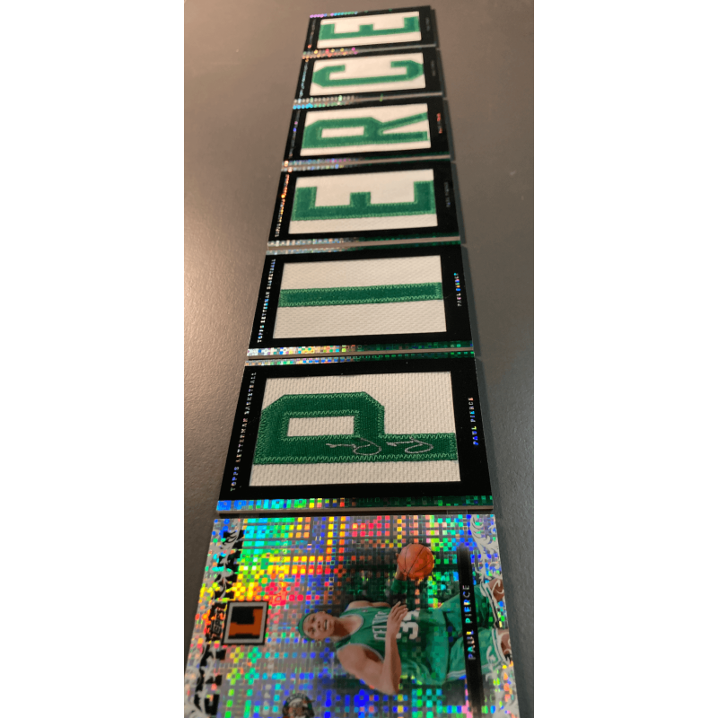 PAUL PIERCE 2007-08 Topps Letterman Nameplate Booklet Autograph Xfractors 3/3