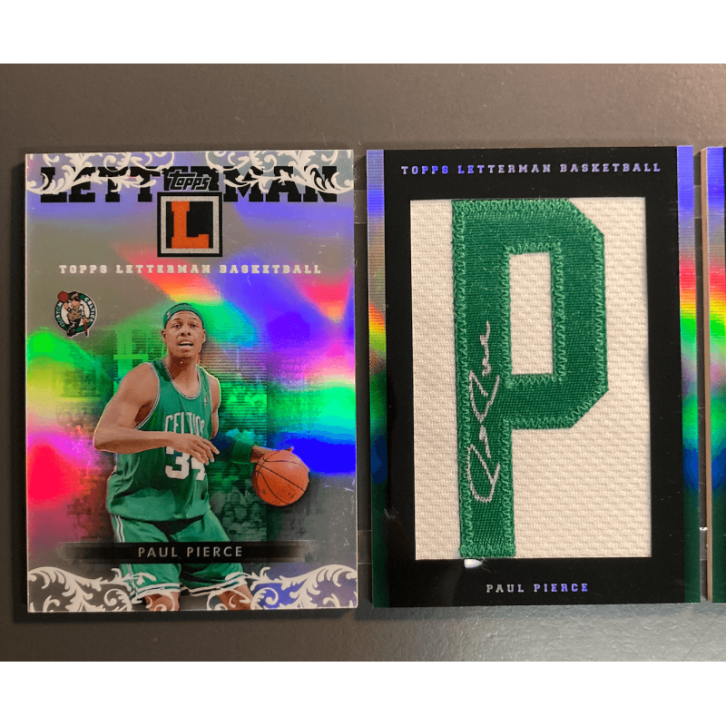PAUL PIERCE 2007-08 Topps Letterman Booklet Nameplate Autograph 3/5