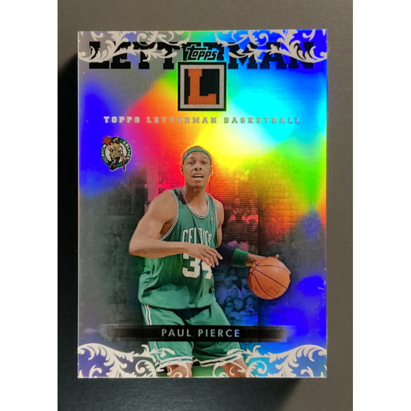 PAUL PIERCE 2007-08 Topps Letterman Booklet Nameplate Autograph 3/5