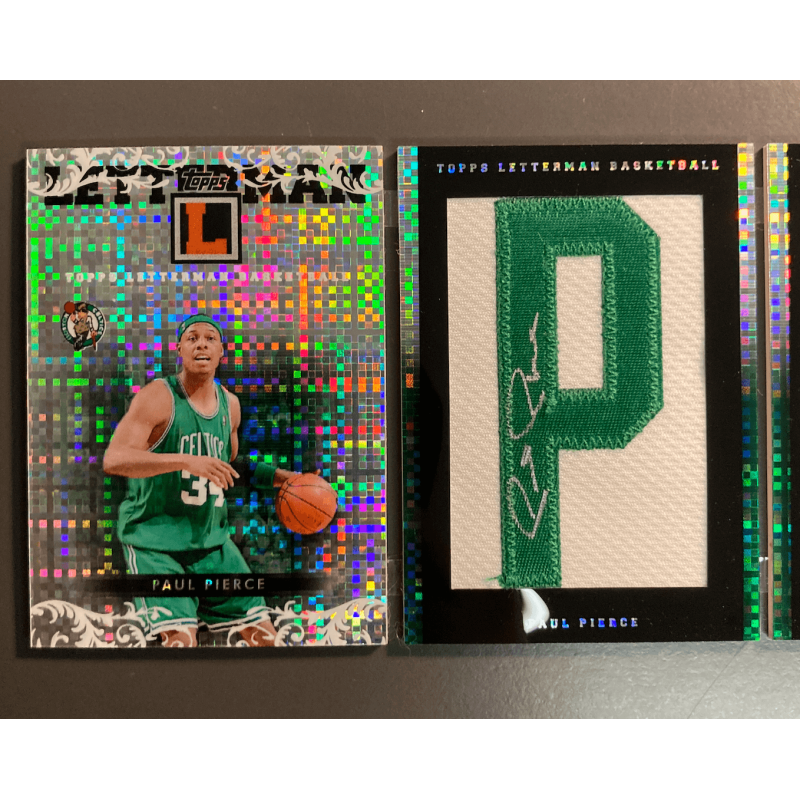 PAUL PIERCE 2007-08 Topps Letterman Nameplate Booklet Autograph Xfractors 2/3