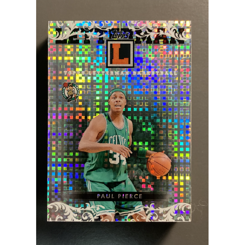 PAUL PIERCE 2007-08 Topps Letterman Nameplate Booklet Autograph Xfractors 2/3