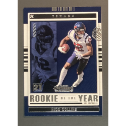 NICO COLLINS 2021 PANINI CONTENDERS ROOKIE OF THE YEAR