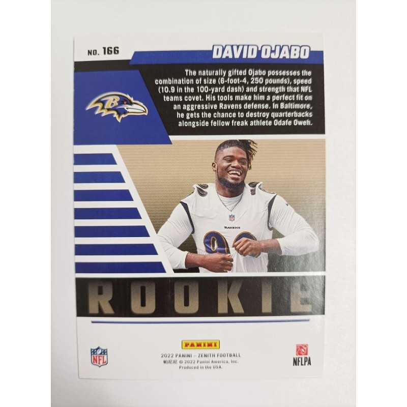 DAVID OJABO 2022 PANINI ZENITH GOLD RC 003/100