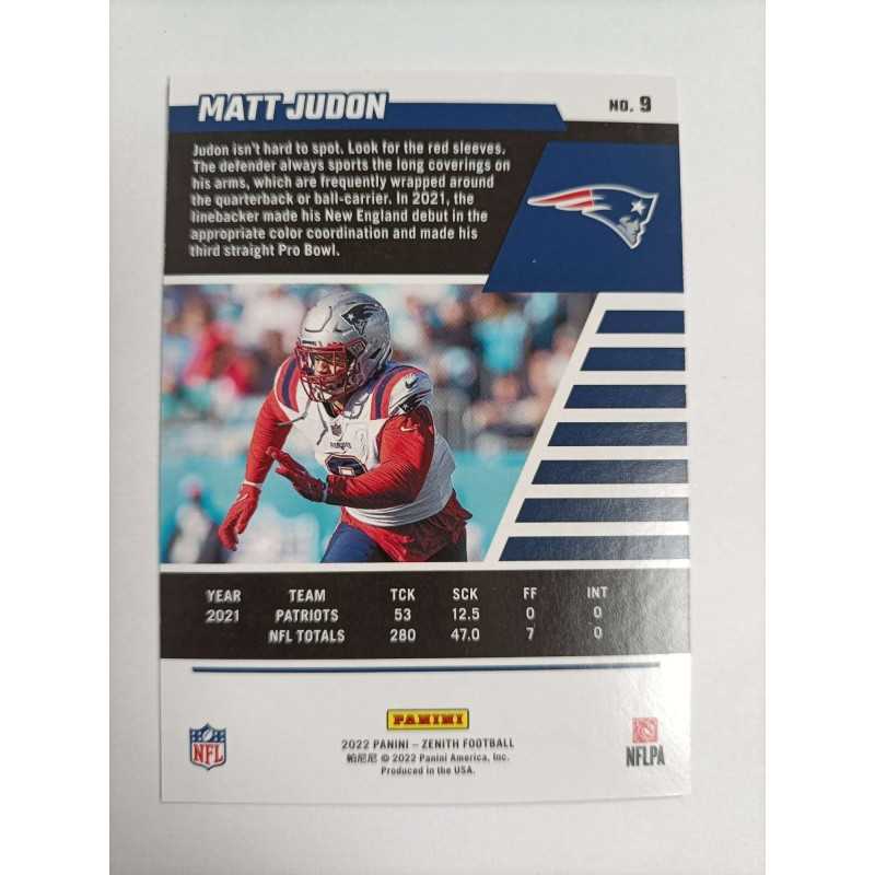 MATT JUDON 2022 PANINI ZENITH GOLD 064/100