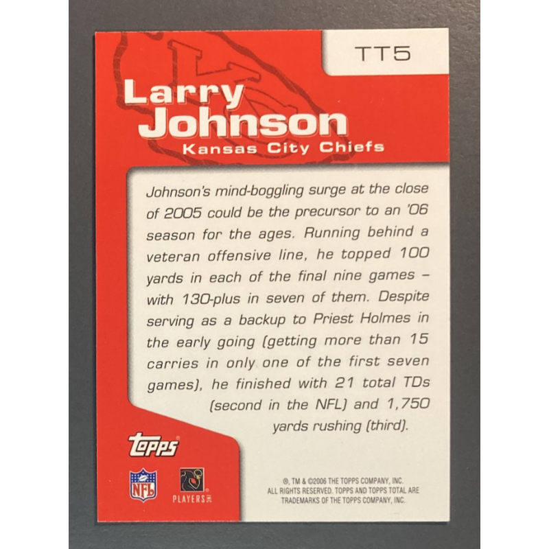 LARRY JOHNSON 2006 TOPPS TOTAL TOTAL TOPPS - TT5