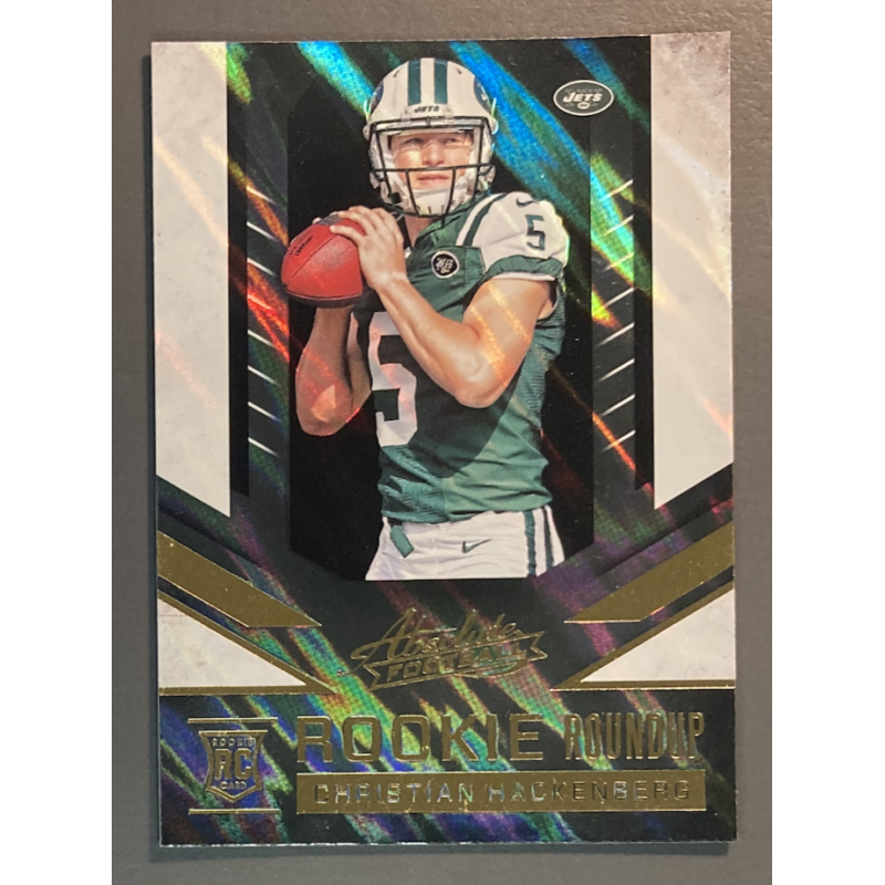 CHRISTIAN HACKENBERG 2016 PANINI ABSOLUTE ROOKIE ROUNDUP