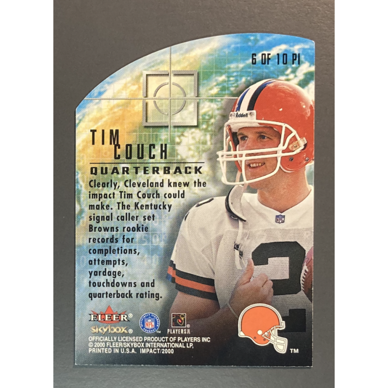 TIM COUCH 2000 SKYBOX IMPACT POINT OF IMPACT DIE-CUT