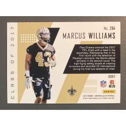 MARCUS WILLIAMS 2017 PANINI UNPARALLELED CLASS OF 2017 ROOKIE