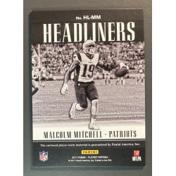 MALCOLM MITCHELL 2017 PANINI PLAYOFF HEADLINERS JERSEY 32/49