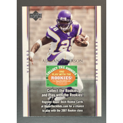 ADRIAN PETERSON 2007 UPPER DECK ROOKIE EXCLUSIVES COLLECT THE ROOKIES