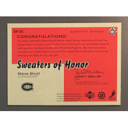 STEVE SHUTT 2001-02 Upper Deck Vintage Sweaters of Honor - SHSS