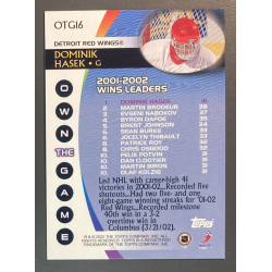 DOMIIK HASEK 2002-03 Topps Own The Game - OTG16