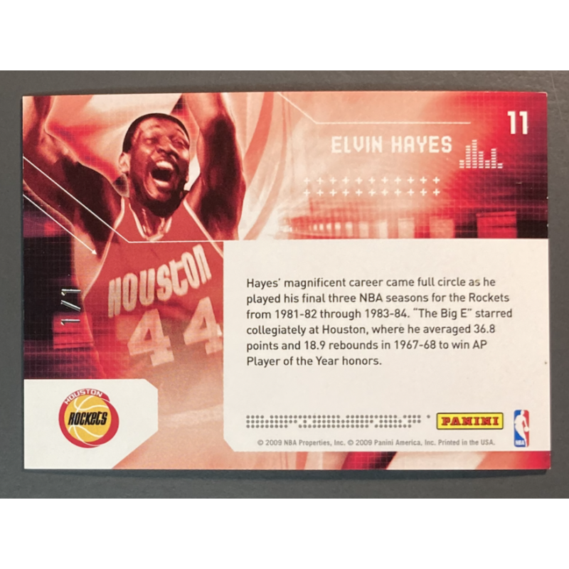 ELVIN HAYES 2009-10 Panini Limited Decade Dominance 1/1