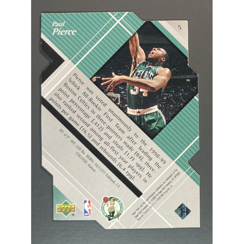 PAUL PIERCE 1999-00 UD Black Diamond Final Cut 070/100