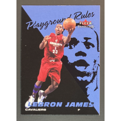 carte NBA LEBRON JAMES 2003-04 Fleer Tradition Playground Rules 1