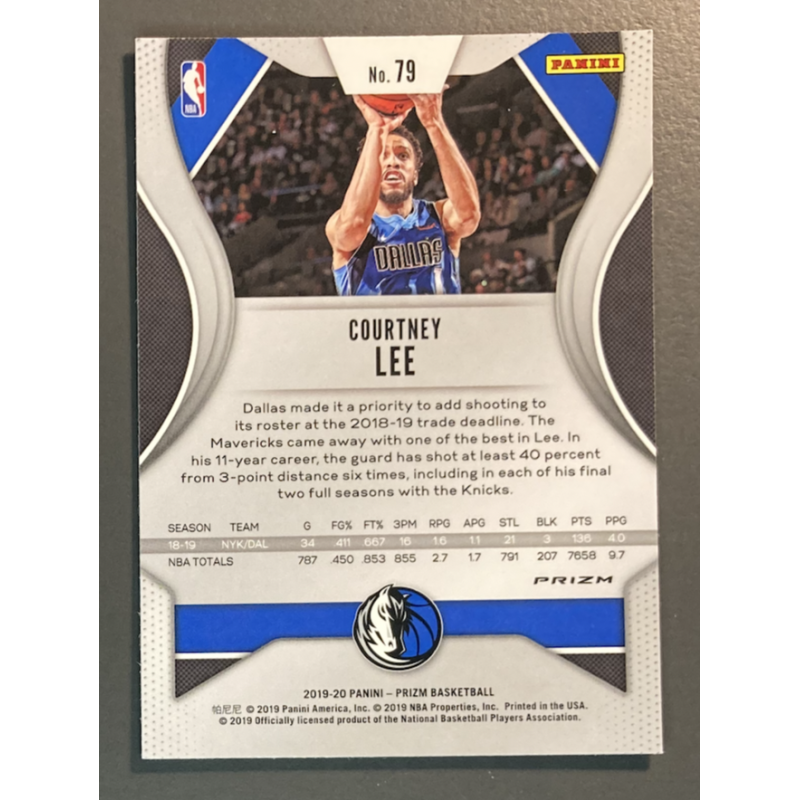 COURTNEY LEE 2019-20 Panini Prizm Red White and Blue PRIZM - 79
